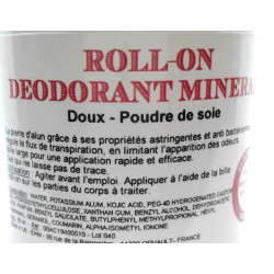 Déodorant minéral à la poudre de soie